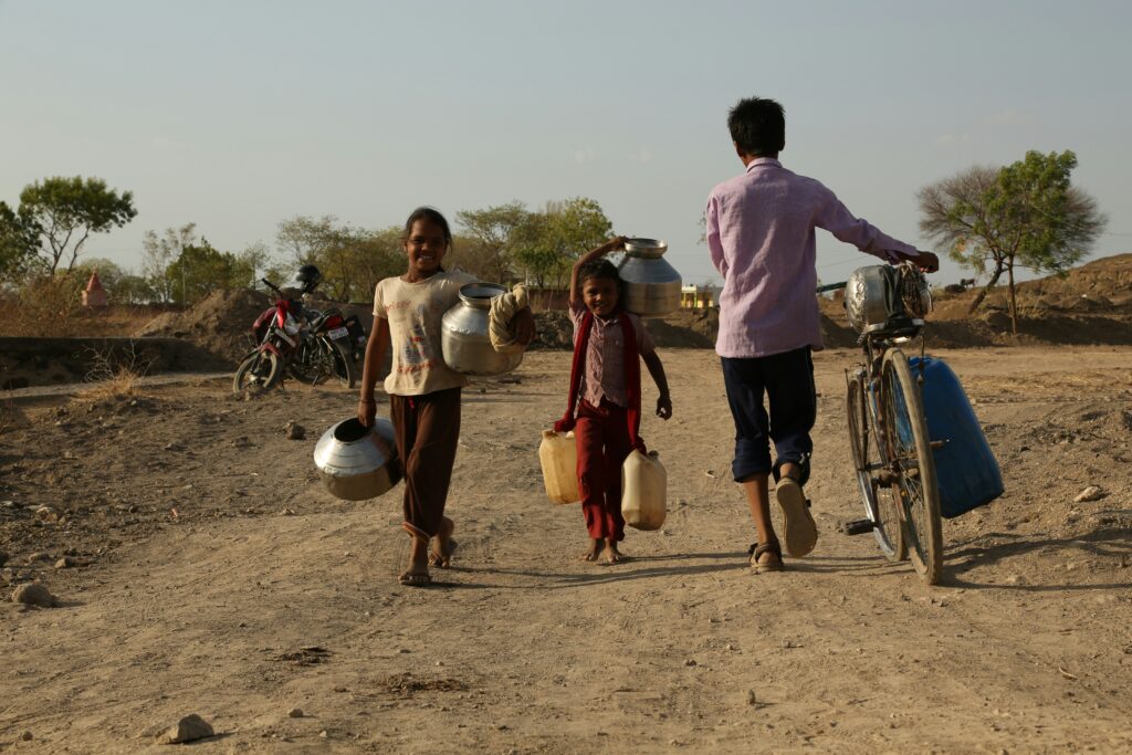 Image of water crisis due to climate change 2024